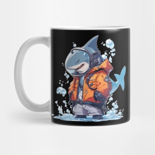 Anime Deep Sea Diver Shark Mug